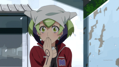 Dimension W / Episode 3 / Mira somewhat shocked after looking up the meaning of "done it"