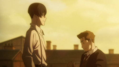 91 Days / Episode 6 / Angelo and Nero talking talking on a rooftop
