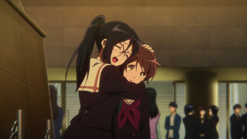 Hibike! Euphonium 2 / Episode 12 / Asuka hugging Kumiko