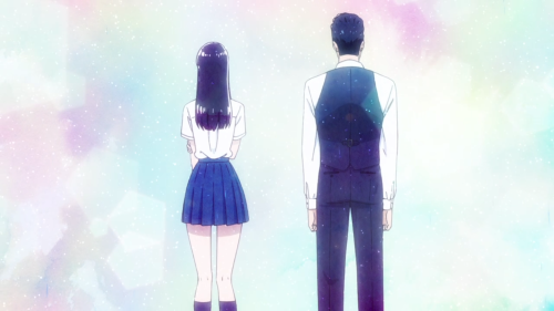 Koi wa Ameagari no You ni / Episode 3 / Akira and Mr. Kondou standing together